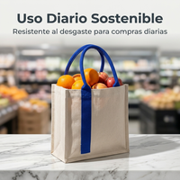 Sac fourre-tout en toile personnalisable tridimensionnel, poignées renforcées haute densité, vente en gros