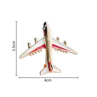 Épinglette d'avion en émail Insigne d'avion en métal Mode Hipster Vêtements avec accessoires
