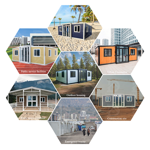 Maison mobile préfabriquée de 20 pieds avec 2 chambres à coucher, panneau sandwich en acier et bois, certifié CE, <span class=keywords><strong>prix</strong></span> direct d'usine <span class=keywords><strong>pour</strong></span> maison, appartement, usage extérieur - Product Image 6