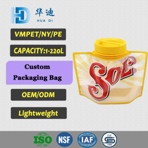 Bolsa <span class=keywords><strong>de</strong></span> Almacenamiento Plegable Personalizada con Impresión, Bolsa <span class=keywords><strong>de</strong></span> Agua <span class=keywords><strong>de</strong></span> Gran Capacidad con Boquilla, Bolsa <span class=keywords><strong>de</strong></span> <span class=keywords><strong>Plástico</strong></span> para Camping, Marca HUADI, Material PET PA PE, Segura - Product Image 1