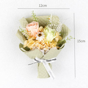 <span class=keywords><strong>ช่อ</strong></span>ดอกไม้ขนาดเล็กงานทำมือดอกไม้ดอกกุหลาบจริงผสมนิรันดร์สำหรับของขวัญวันคริสต์มาสวาเลนไทน์ - Product Image 3