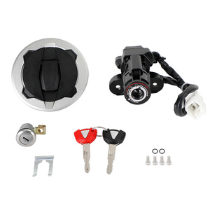 Ensemble de verrouillage de siège de bouchon de réservoir de commutateur de clé d'allumage pour Kawasaki <span class=keywords><strong>Ninja</strong></span> <span class=keywords><strong>400</strong></span> <span class=keywords><strong>Z400</strong></span> 2018-2023 - Product Image 2
