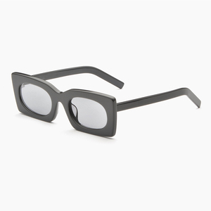 Lunettes de soleil rectangulaires rétro à lentille ronde, colorées, personnalisées, Logo OEM - Product Image 4