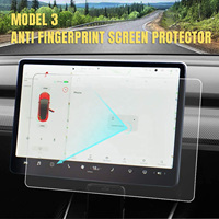 HEYBINGO AG Protecteur d'écran en verre trempé mat anti-reflet pour Tesla Model 3/Y Grade de haute qualité