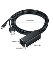 Adaptador de Red Ethernet Micro RJ45 TUTI al por Mayor, Cable Adaptador Micro USB a Ethernet de 10/100Mbps para TV Sticks