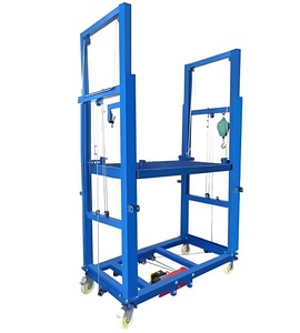 Taşınabilir Elektrikli Katlanabilir İskele Kaldırma Platformu, Çelik Halat Askılı, Çelik Malzemeli, <span class=keywords><strong>Motor</strong></span> Çekirdek Bileşenleri Dahil, Teslimatlı - Product Image 5