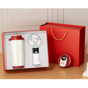 Luxury Coffee Cup Mug with Fan Business Corporate Souvenir Gift Set Promotional Gift Set Business Gift Set for Men and Women