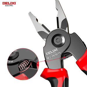 DELIXI Electric 5 1 Steel OEM Industrial Grade Manual Tool Set Multifunctional Electrician Needle <strong>Nose</strong> Plier Wire Stripping - Product Image 3