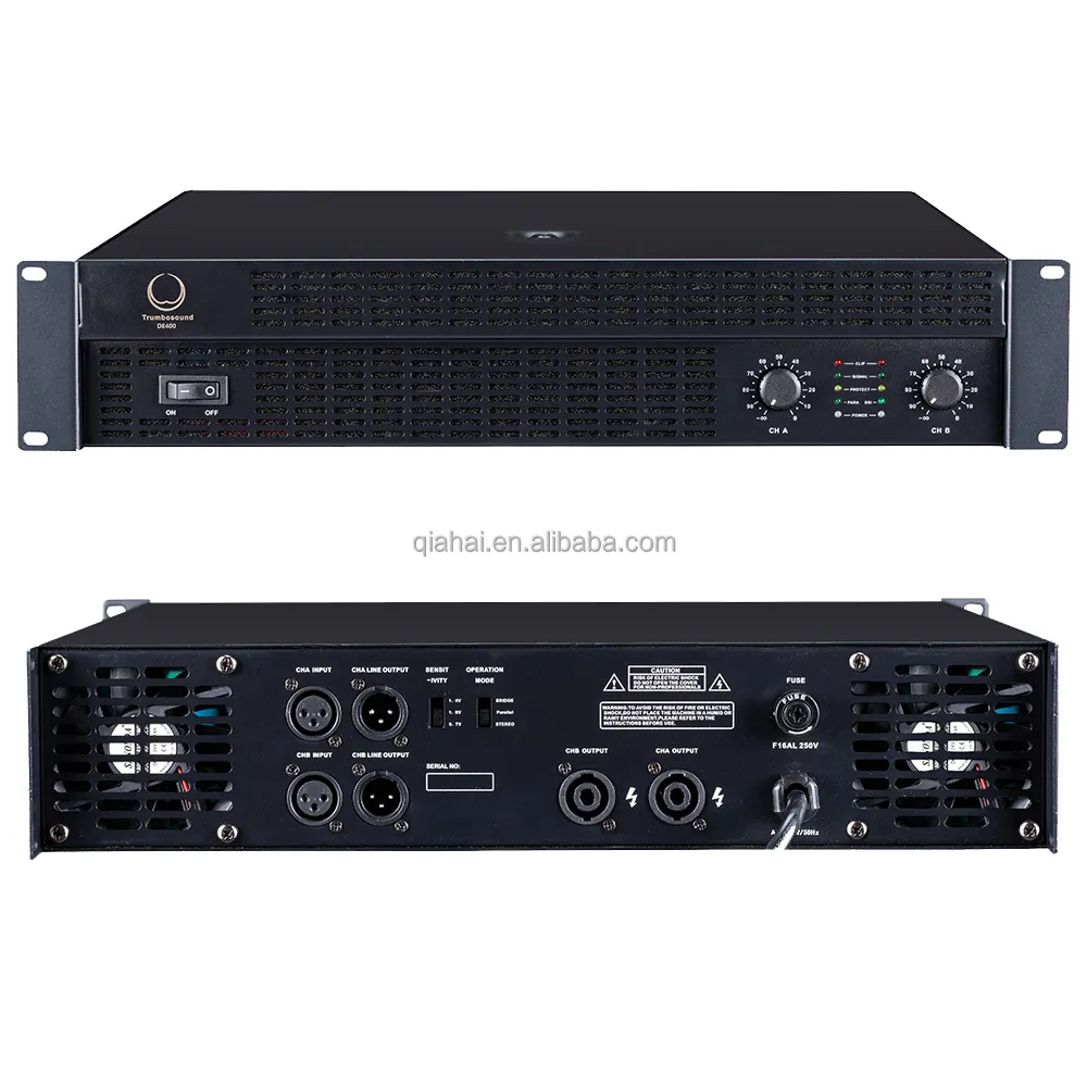 Chuyên nghiệp khuếch đại 2 kênh de1000 2x1000w 8Ohm Powered Pro amps ngoài trời hệ thống âm thanh DJ thiết bị âm thanh 2 CH khuếch đại