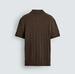TAOP&ZA 2026 Nuovo Maglione Casual da <span class=keywords><strong>Uomo</strong></span> <span class=keywords><strong>Slim</strong></span> <span class=keywords><strong>Fit</strong></span> a Maniche Corte con Colletto Versatile in Maglia 6771404 - Product Image 3