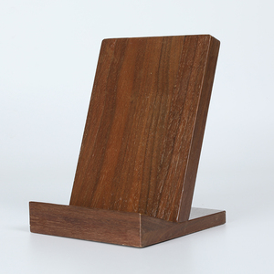 Estante de exhibición de libros de madera maciza de 150x150x195mm para escritorio, biblioteca o estantería. - Product Image 1