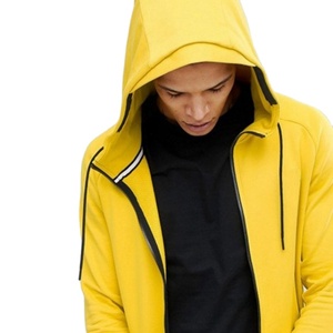 Wholesale Winter Zipper Fleece Custom Streetwear Cotton <b>Pullover</b> Knitted Wholesale plus Size <b>Men's</b> Hoodies Full Zip Up - Product Image 2