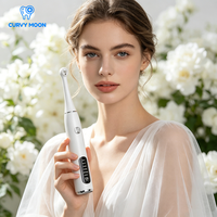 CURVY MOON Nettoyeur de dents électrique sans fil, polisseur dentaire, polisseur de dents, nettoyage des dents avec 5 modes d'utilisation