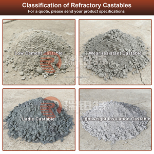 Cao alumina xi măng silicon carbide cách nhiệt Trọng lượng nhẹ magnesia nguyên khối Corundum <span class=keywords><strong>mullite</strong></span> vật liệu chịu lửa <span class=keywords><strong>castable</strong></span> - Product Image 3