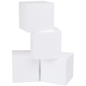 Bloques de Espuma Blancos Cuadrados para Manualidades, Arreglos Florales, Slime, Proyectos DIY, Suministros Ligeros de Poliestireno - Product Image 5