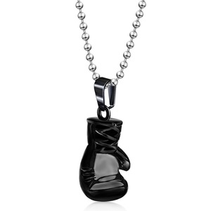 Titanium Steel <b>Boxing</b> <b>Glove</b> Pendant <b>Necklace</b> | Stainless Steel Men's Fashion Jewelry - Product Image 4