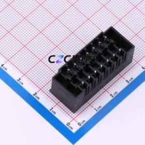 DB2EVHBM-3.81-2*7P-BK Plug-in Terminal Block Through hole,P=3.81mm Board-to-Board / Socket - Closed Screw Fixing 2x7P 3.81mm - Product Image 2