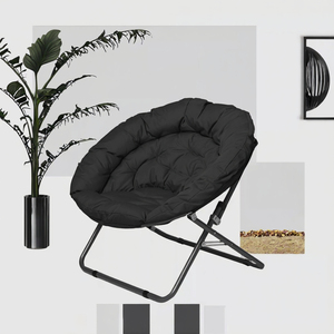 Sedia a Mezzaluna Pieghevole Morbida e Confortevole di Alta Qualità, Personalizzabile e Oversize, per Relax - Product Image 3