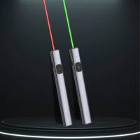 Pointeur laser vert VSON N55G, boîtier métallique, rechargeable par USB, pour présentations et enseignement