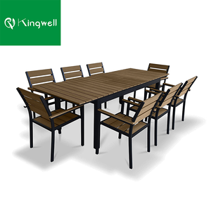 Conjunto de <span class=keywords><strong>Mesa</strong></span> <span class=keywords><strong>y</strong></span> <span class=keywords><strong>Sillas</strong></span> Apilables para Exteriores, 8 Plazas, <span class=keywords><strong>Mesa</strong></span> <span class=keywords><strong>y</strong></span> <span class=keywords><strong>Sillas</strong></span> de Jardín Extensibles para Restaurante, <span class=keywords><strong>Mesa</strong></span> <span class=keywords><strong>y</strong></span> <span class=keywords><strong>Sillas</strong></span> para Exteriores - Product Image 5