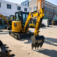 Mini-excavatrice d'occasion CAT 303 3 tonnes, excavatrice sur chenilles hydraulique Caterpillar d'origine pour travaux de terrassement et de construction
