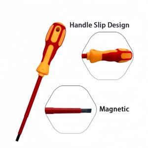 Nouveauté : Jeu de tournevis isolés 9 en 1 avec embouts magnétiques pour bricolage, électricien et réparation à domicile (OEM) - Product Image 4