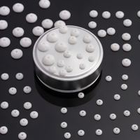 Perline di strass in resina epossidica a forma di diamante con foro centrale, in alabastro bianco effetto marmo da 6 mm, per cucire, con ciondolo a forma di colomba, forniture per gioielli YAXI