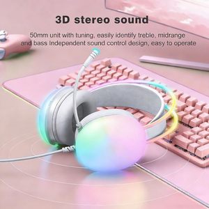 High Fidelity Quality Game Headphones Surround Sound Best USB Gamer Headset with Noise Cancelling <b>Microphone</b> - Product Image 5