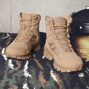 SF17 706 Outdoor Tactical <b>Hiking</b> <b>Boots</b> Men Waterproof High Top Lace Up All Seasons Green Canvas - Product Image 3