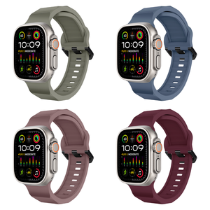 Correas de Reloj Deportivas Personalizadas al por Mayor de Fábrica de Moda, Correas de Silicona Multicolores con Hebilla Ajustable - Product Image 3