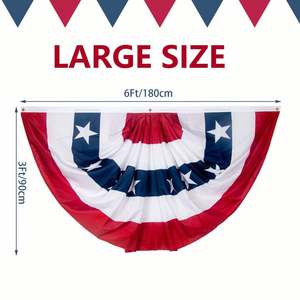 Banderas de Eventos de Poliéster con Impresión Digital de Alta Calidad, Entrega Rápida y Económica al por Mayor, Bandera de Medio Abanico - Product Image 2