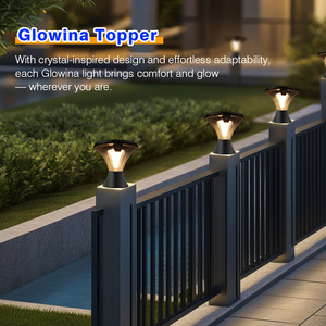 8W moderno a LED ad energia solare <span class=keywords><strong>giardino</strong></span> esterno recinzione pilastro luce IP65 Rating Gate Post & lampada solare - Product Image 3