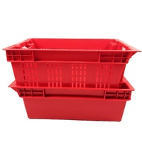 Boîte à corbeille en plastique empilable pour le stockage et le transport des fruits et légumes