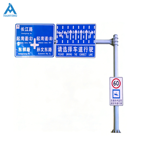 Poste <span class=keywords><strong>de</strong></span> Señalización <span class=keywords><strong>de</strong></span> Tráfico <span class=keywords><strong>de</strong></span> Acero Galvanizado en Caliente <span class=keywords><strong>de</strong></span> Alta Resistencia a la Corrosión, 3m-12m, Señalización Direccional Vertical para Carreteras - Product Image 1