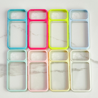 Coque de téléphone portable transparente antichoc en TPU avec cadre de protection et dos en acrylique pour iPhone 18 Air 17 Pro Max 16 15 Plus