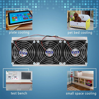Kit de système de refroidissement thermoélectrique Peltier en alliage d'aluminium avec plaquette de silicium 180W 12V, module à trois ventilateurs, bricolage