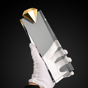 Jy giá rẻ Miễn phí thiết kế tùy chỉnh kim loại vàng kim cương thủy tinh Trophy pha lê Awards - Product Image 2