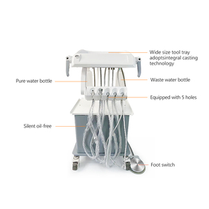 Medical Portable Trolley Treatment Dental <b>Chair</b> Mobile Dental Cart Unit - Product Image 6