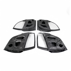 4 pièces de panneaux de porte en fibre de carbone adaptées aux <span class=keywords><strong>Honda</strong></span> <span class=keywords><strong>Civic</strong></span> Type R FK8 de <span class=keywords><strong>2018</strong></span> à 2021, pièces de rechange pour modification extérieure automobile - Product Image 5
