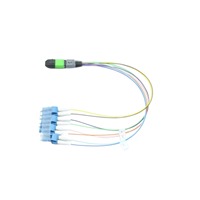 Câble de brassage optique MTP/MPO vers LC à 8 cœurs pour centre de données, câblage haute densité