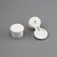 Bouchon à rabat de 24 mm en plastique blanc pour flacons cosmétiques, lotions et shampoings – Vente en gros