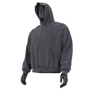 เสื้อฮู้ดแบบสวมหัวสำหรับผู้ชายผ้าคอตตอนโอเวอร์ไซส์พิมพ์ลายดิจิตัลโอเวอร์ไซส์ผ้าซักแบบกำหนดเอง - Product Image 2