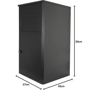 JH-Mech Extra Large cassetta di sicurezza per <span class=keywords><strong>pacchi</strong></span> con accesso anteriore e posteriore impermeabile Chic Standalone o <span class=keywords><strong>a</strong></span> parete cassetta per <span class=keywords><strong>pacchi</strong></span> - Product Image 6