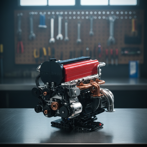 Modelo de Juguete Platinum PB8861, Escala 1:5, Motor de Gasolina de Plástico, Bloques de Construcción Mecánicos Educativos para Ensamblar - Product Image 2