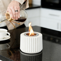 Fabricant OEM ODM, vente en gros de tables de feu en béton, foyer durable et portable au bioéthanol, foyer pour hôtel de luxe