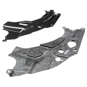 Pour BMW G87 M2 : Cache-phares en fibre de carbone sèche et protections latérales modifiées pour le compartiment moteur - Product Image 4