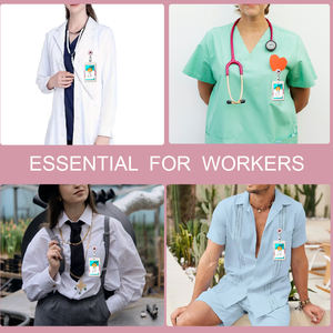 <span class=keywords><strong>Porte</strong></span>-badges d'identification rose chat noir drôle avec <span class=keywords><strong>porte</strong></span>-<span class=keywords><strong>badge</strong></span> à bobine rétractable avec bobine à <span class=keywords><strong>badge</strong></span> lourde rétractable - Product Image 4