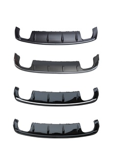 Car A3 S3 Hatchback Sedan Rear Bumper Diffuser 4 Outlets <b>Splitter</b> Diffusers <b>Lip</b> With Tips for Audi A3 S3 8V 2013 2014 2015 2016 - Product Image 3