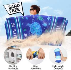 Toalla de Playa de Microfibra - Secado Rápido, Extra Grande, Antiarena, Súper Ligera para Viajes y Baño - Product Image 3