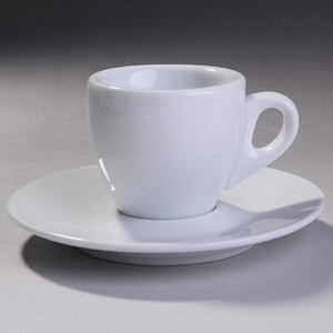 Vente en Gros Tasses Réutilisables en Porcelaine pour Café Blanc Thé Espresso Tasses avec Soucoupe - Product Image 1
